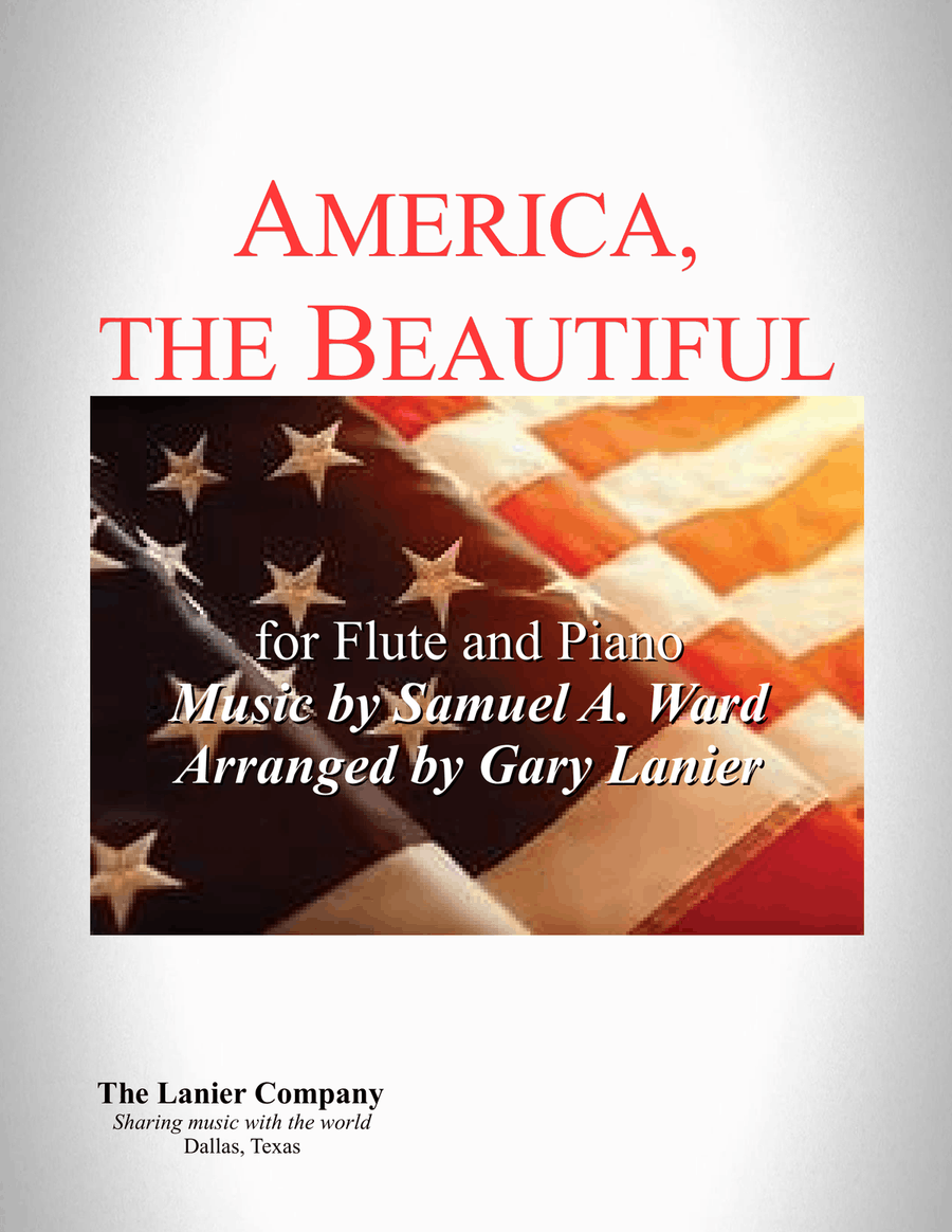 AMERICA, THE BEAUTIFUL (Duet – Flute and Piano/Score and Parts) image number null