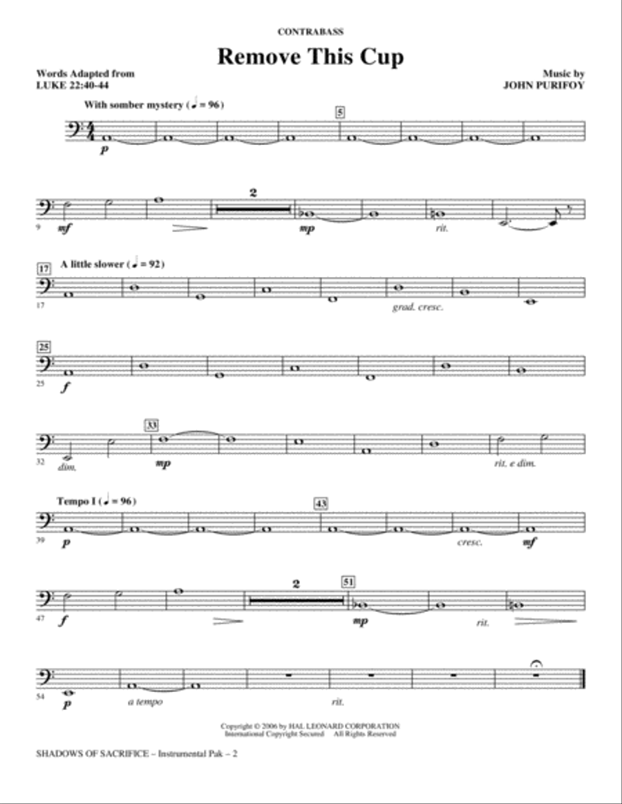 Shadows of Sacrifice - Contrabass Choir scores gallery preview page 2