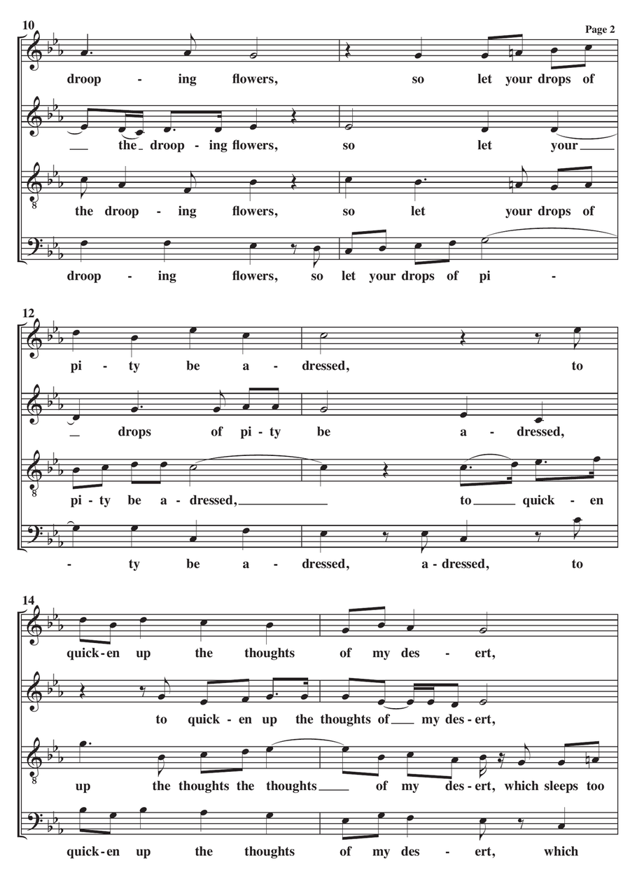 Go Crystal Tears A Cappella SATB 4-Part scores gallery preview page 2