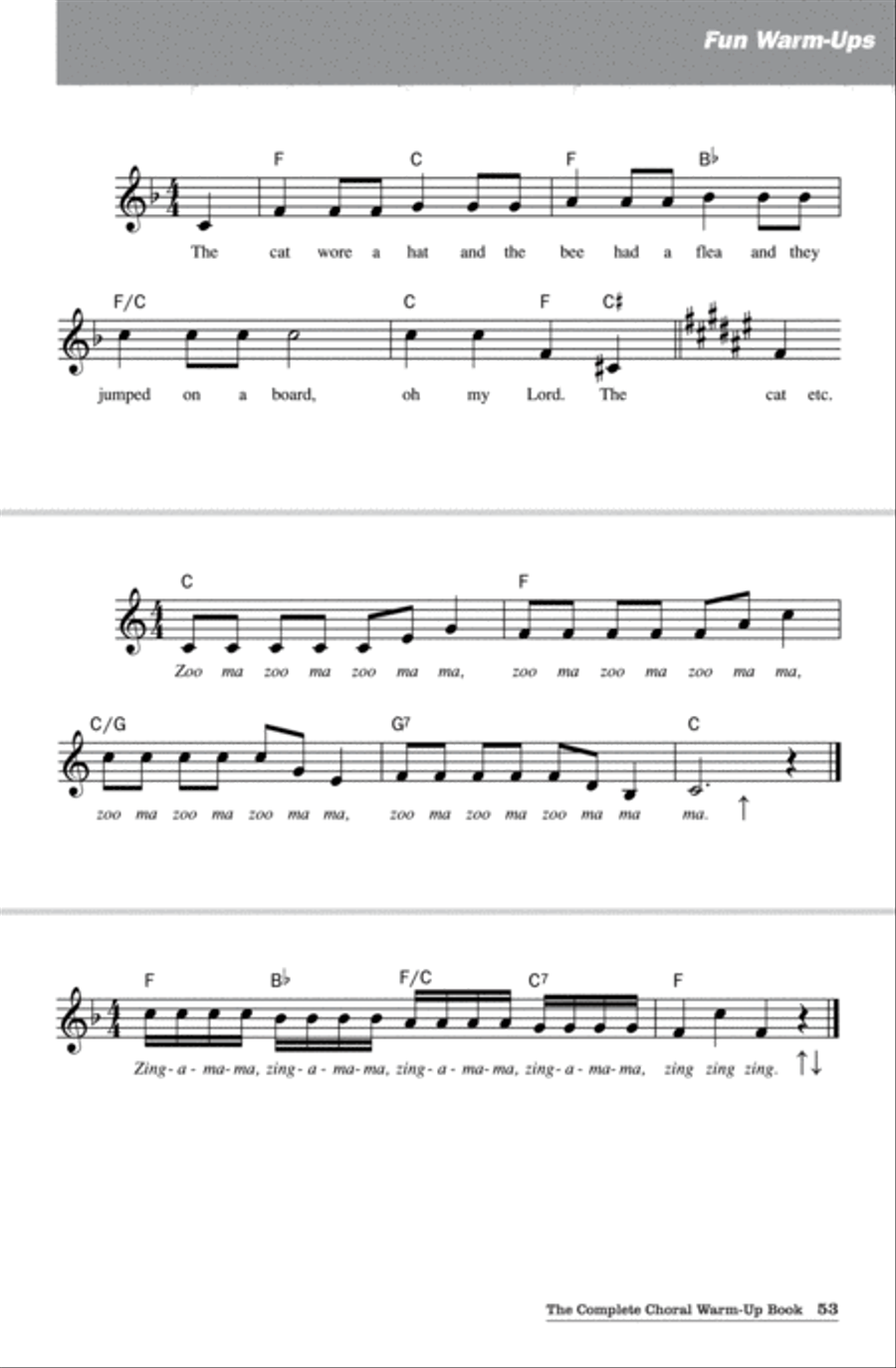 The Complete Choral Warm-up Book Choir scores gallery preview page 7