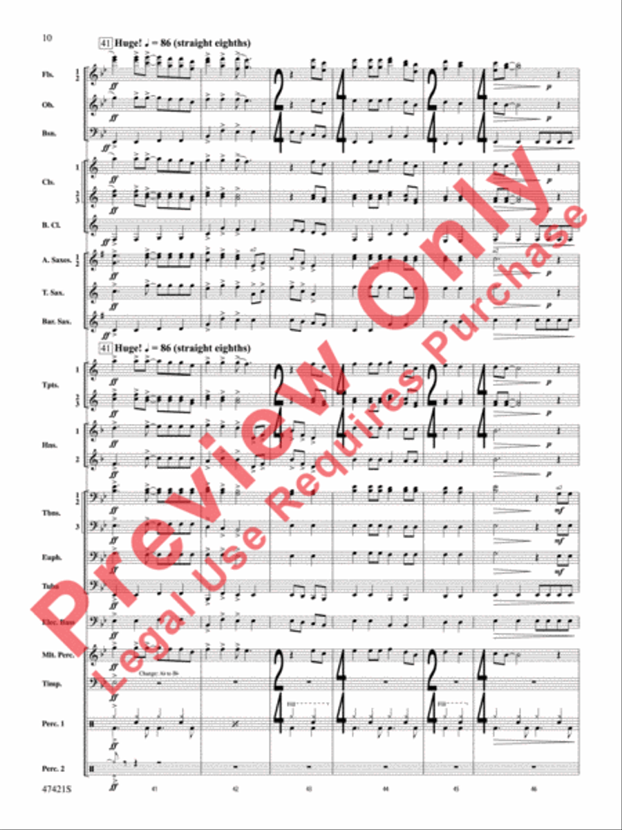 Meat Loaf---The Hits Meat Loaf---The Hits Concert Band scores gallery preview page 11
