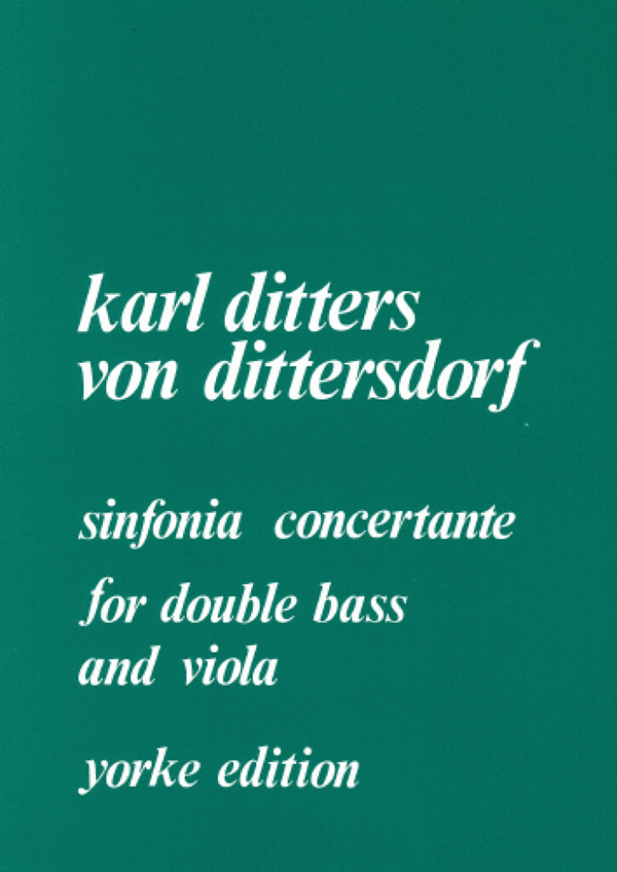 Sinfonia Concertante Double Bass scores gallery preview page 1