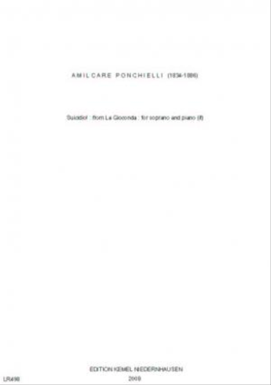 Suicidio! Soprano Voice scores gallery preview page 1