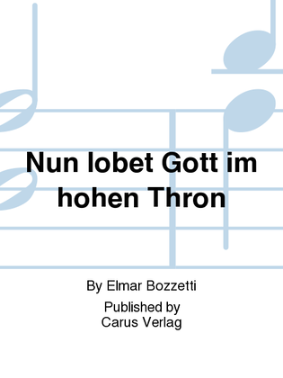 Book cover for Nun lobet Gott im hohen Thron