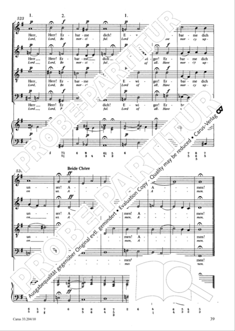 Lord of all, be merciful (Die alte Litanei 1) 4-Part scores gallery preview page 40