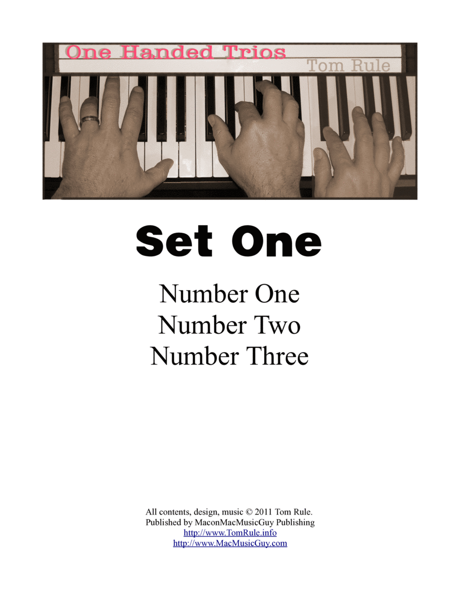 One Handed Trios - Set One 1 Piano, 4-Hands scores gallery preview page 1