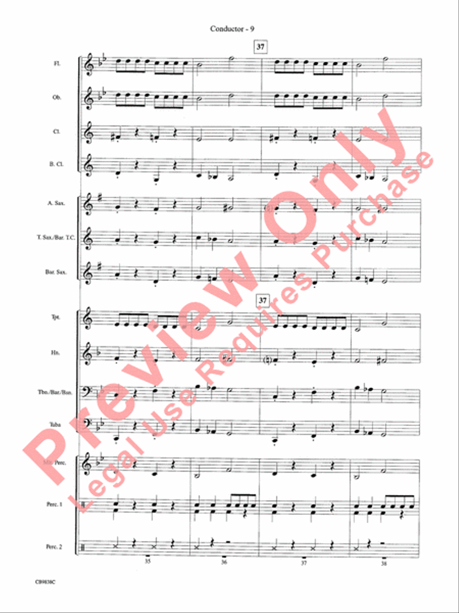 Winter Wonderland Concert Band scores gallery preview page 11