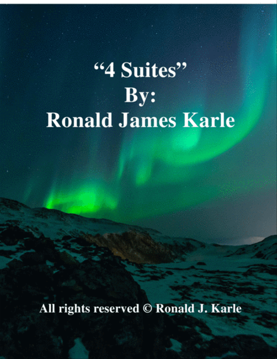 Suite 1-4 by: Ronald J. Karle Guitar Arrangement Classical Guitar scores gallery preview page 1