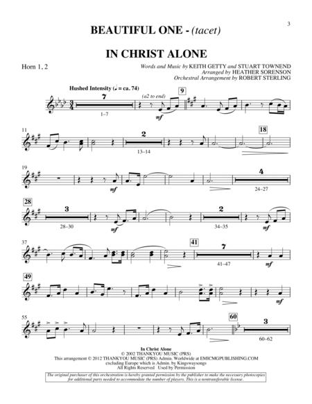 The Beautiful Christ (An Easter Celebration Of Grace) - F Horn 1,2