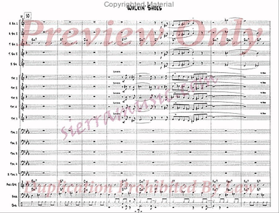 Walkin' Shoes Walkin' Shoes Jazz Ensemble scores gallery preview page 8