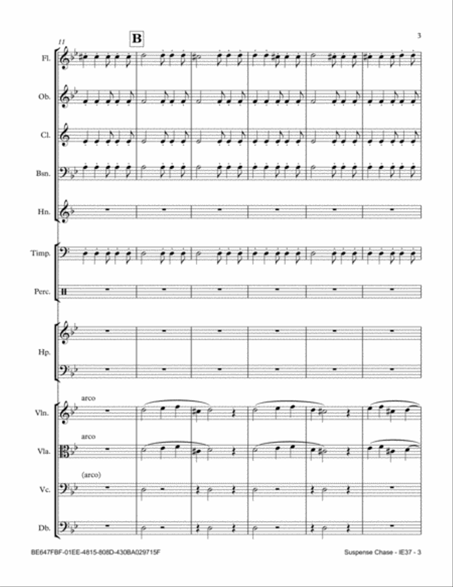 Suspense Chase Full Orchestra scores gallery preview page 3