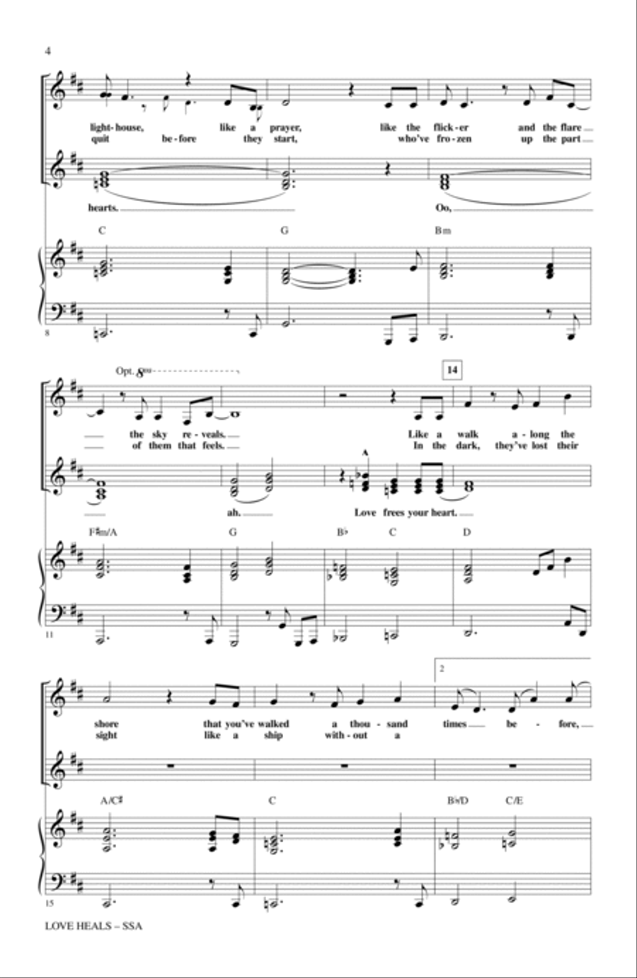 Love Heals Love Heals SSA scores gallery preview page 2