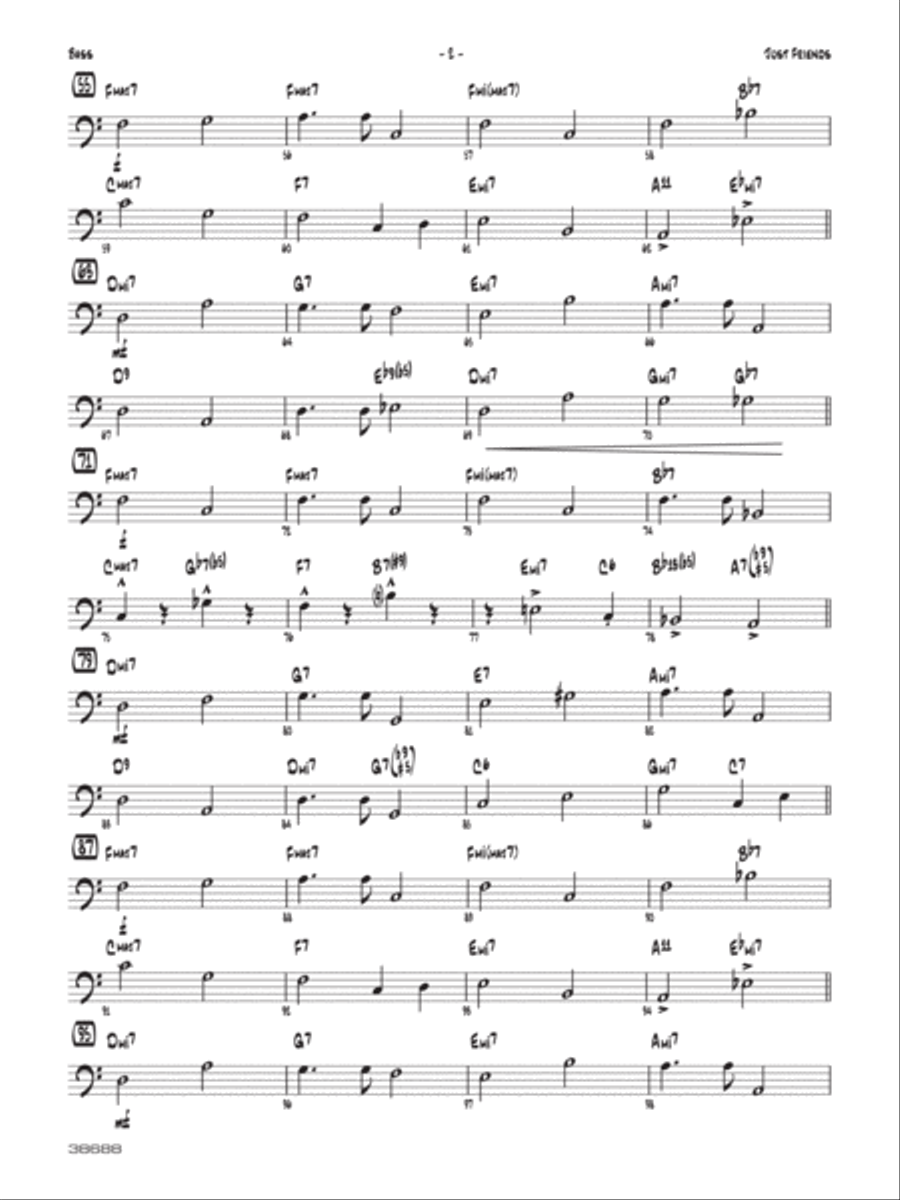 Just Friends: String Bass Jazz Ensemble scores gallery preview page 2