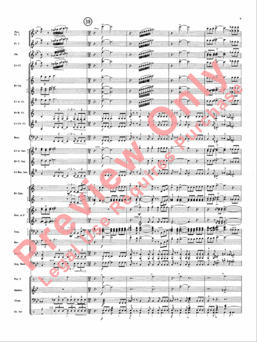 Superman Superman Concert Band scores gallery preview page 10