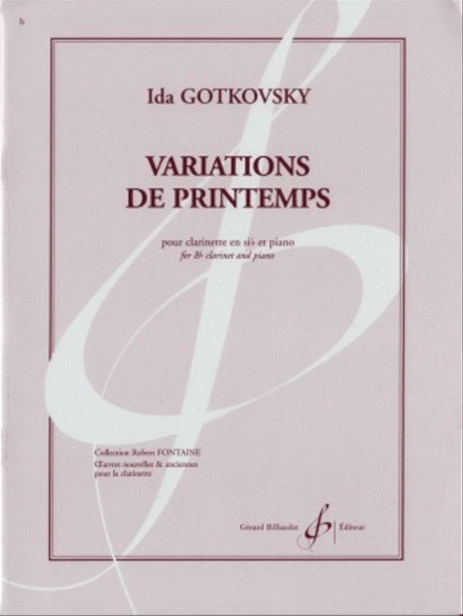 Variations de Printemps Chamber Music scores gallery preview page 1
