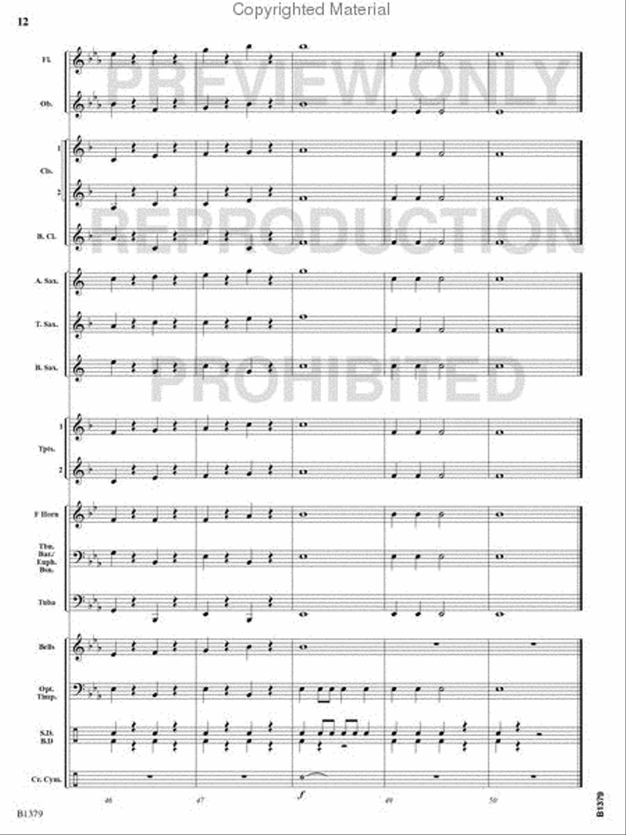 The Spacious Firmament on High Concert Band scores gallery preview page 11
