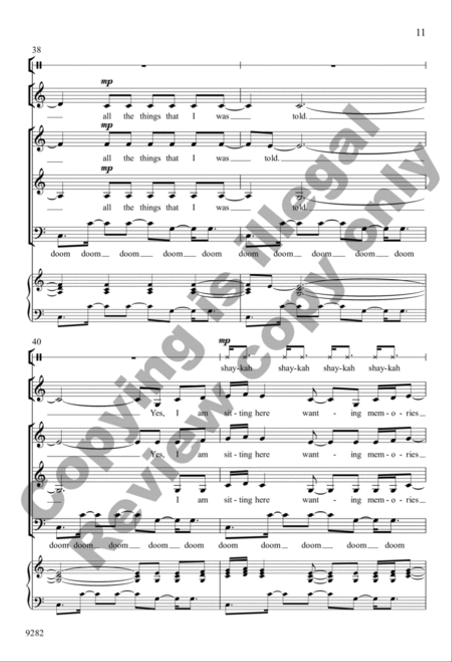 Wanting Memories Wanting Memories 3-Part scores gallery preview page 11