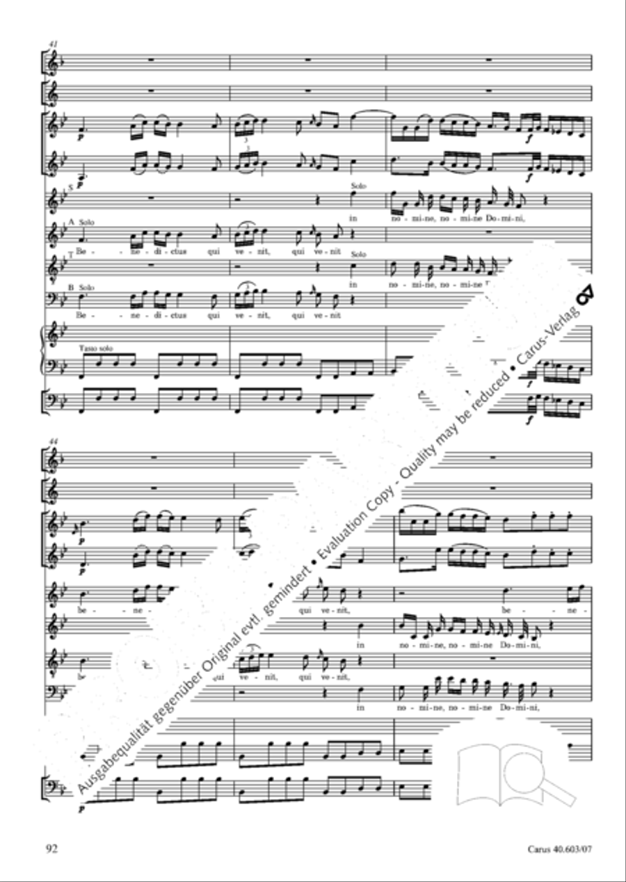 Grosse Orgelsolomesse in Es 4-Part scores gallery preview page 105