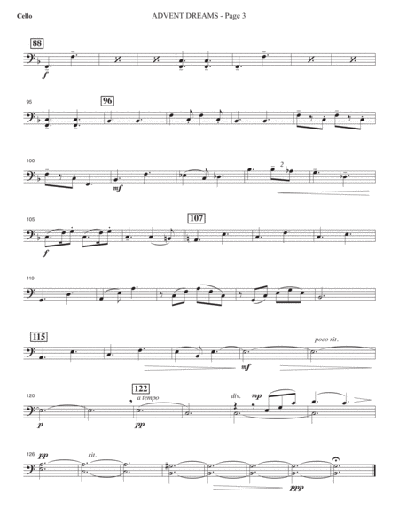 Christmas Dreams (A Cantata) - Cello