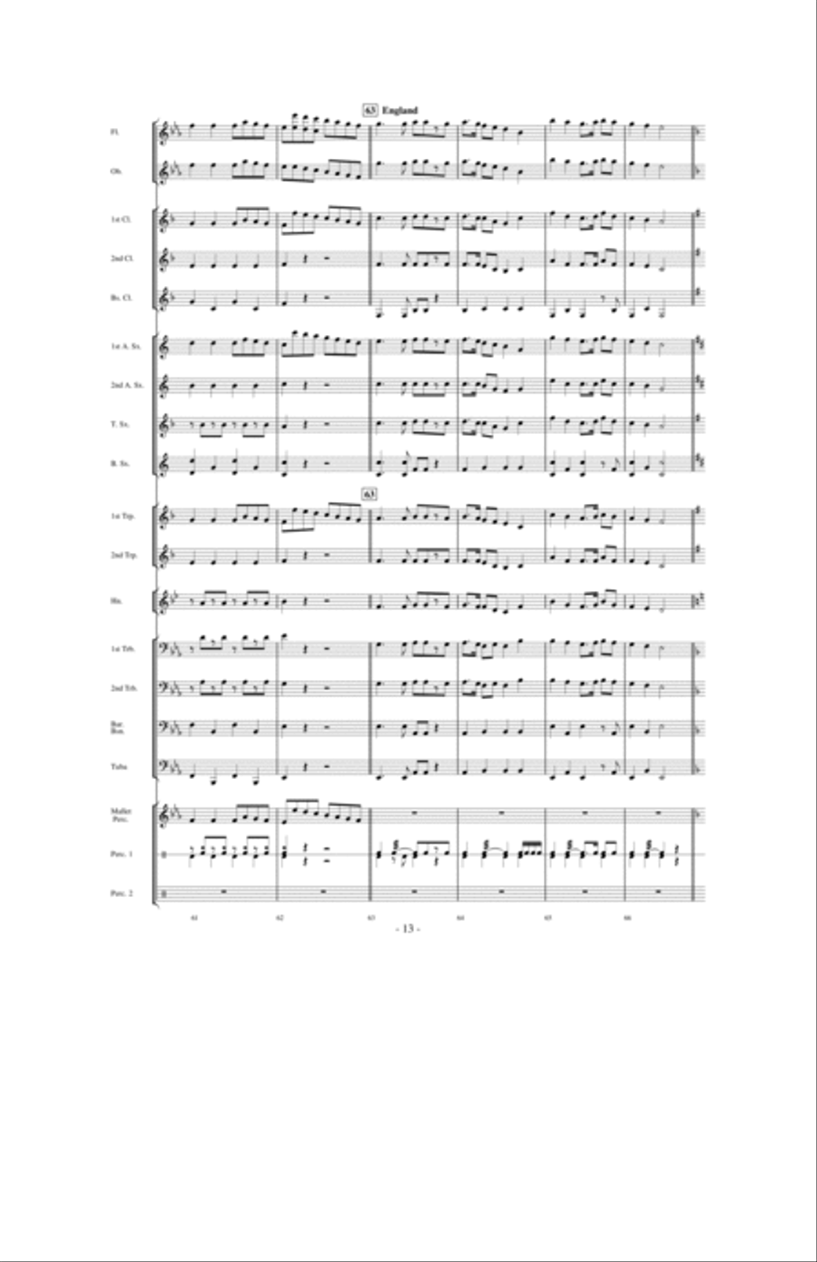 Around the World in 80 Measures Concert Band scores gallery preview page 12