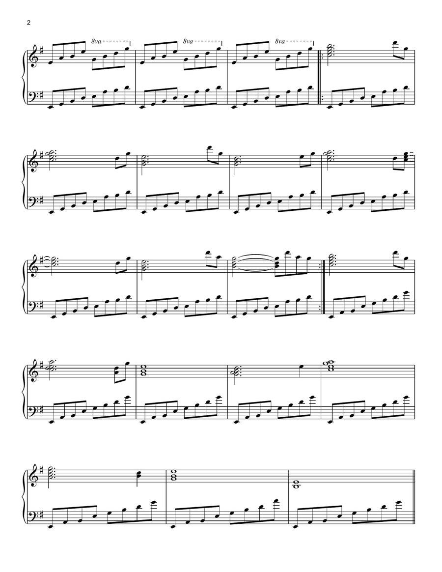 Moog City (from Minecraft) Piano Solo scores gallery preview page 2