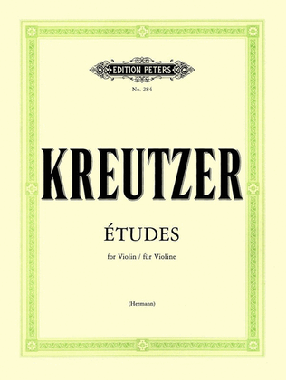 Book cover for Kreutzer - 42 Studies For Violin