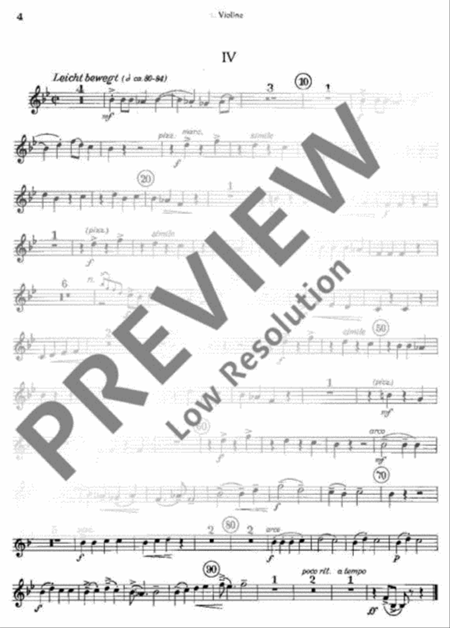 Tanzlieder-Kantate Violin scores gallery preview page 4