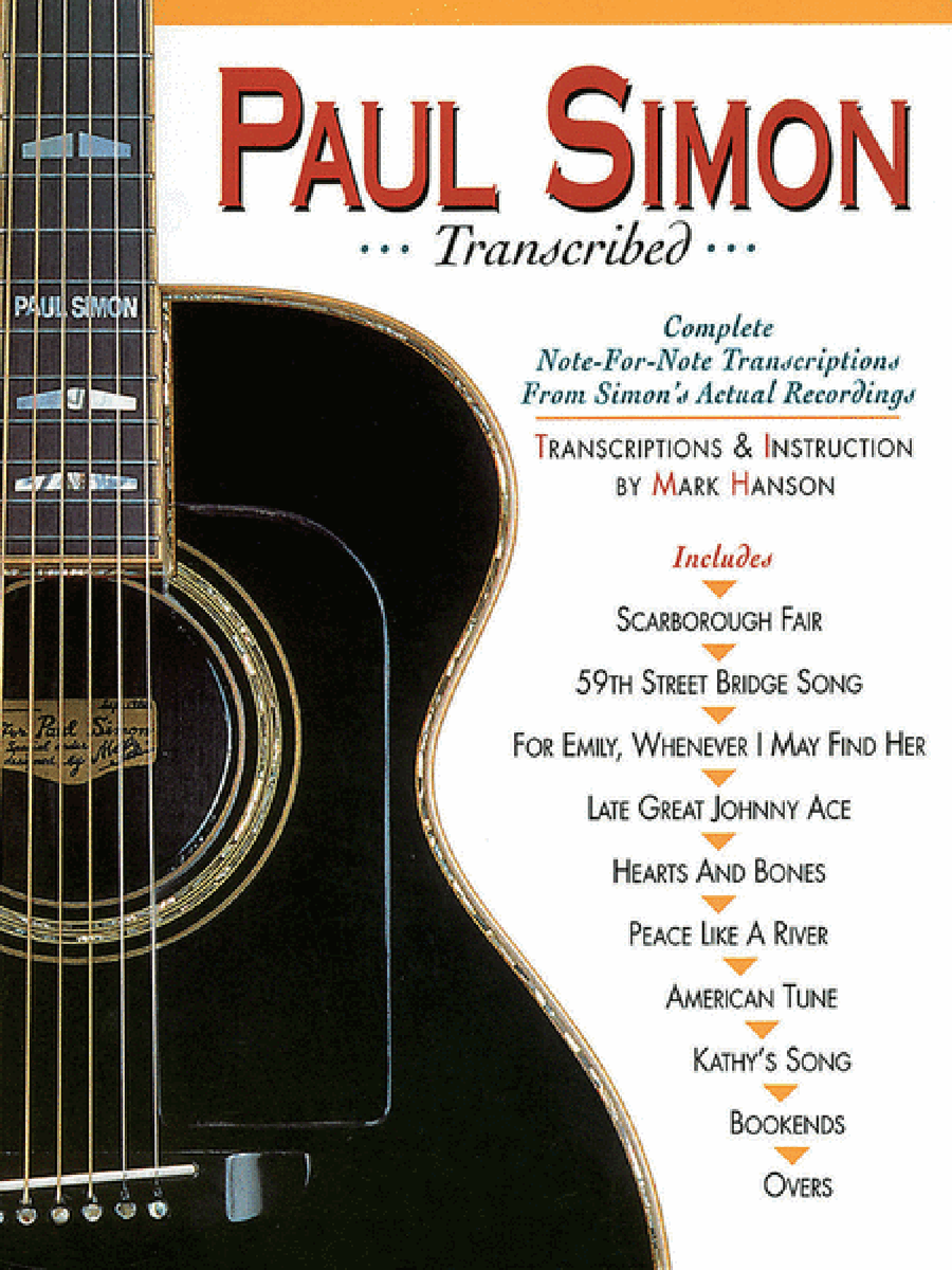 Paul Simon – Transcribed Electric Guitar scores gallery preview page 1