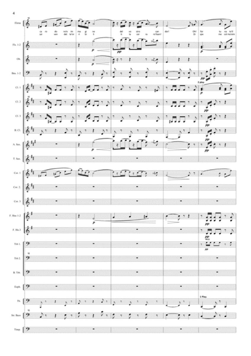 Mercè, diletti amici (I Vespri Siciliani) for soprano and concert band
