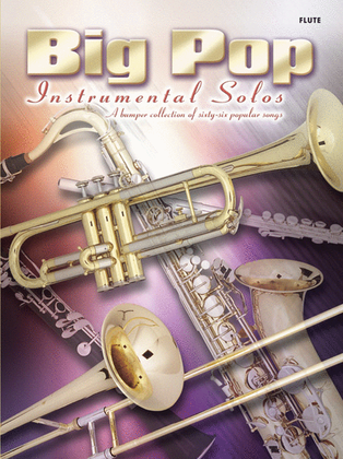 Book cover for Big Pop Instrumental Solos for Flute