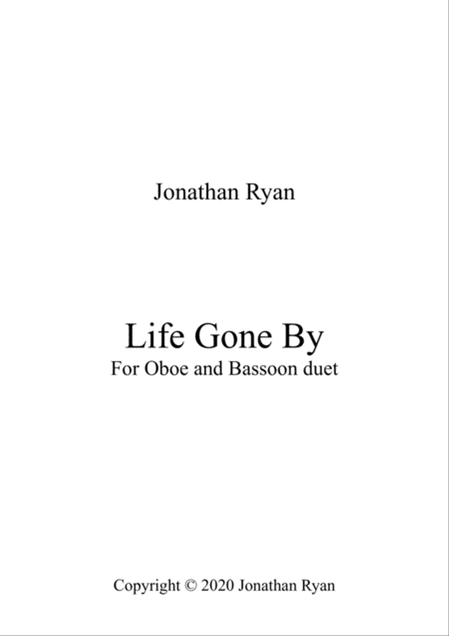 Life Gone By (For Oboe and Bassoon duet) Woodwind Duet scores gallery preview page 1