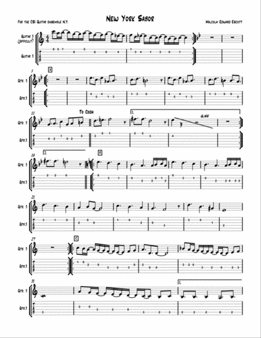 New York Sabor Guitar 3 image number null