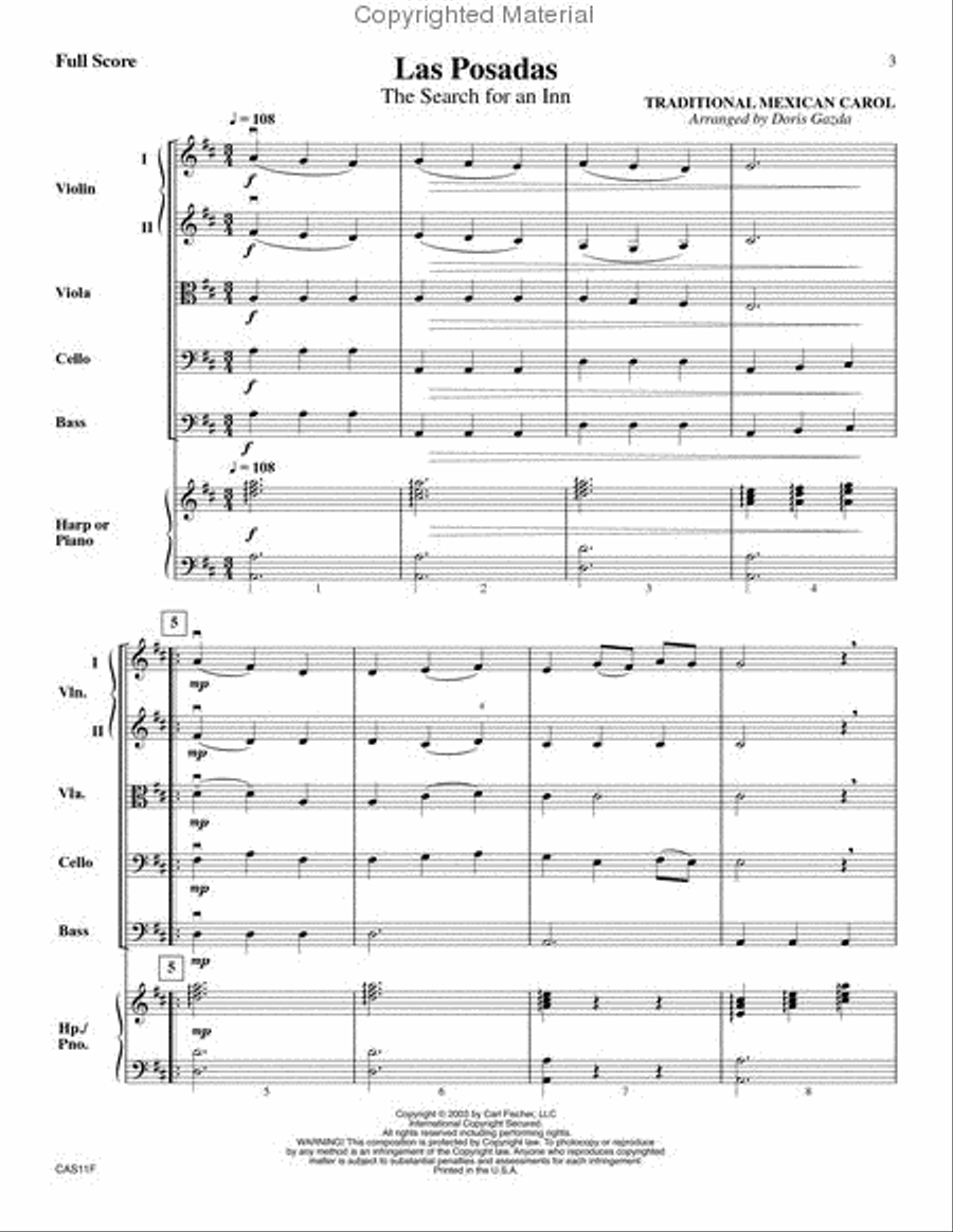Las Posadas String Orchestra scores gallery preview page 2