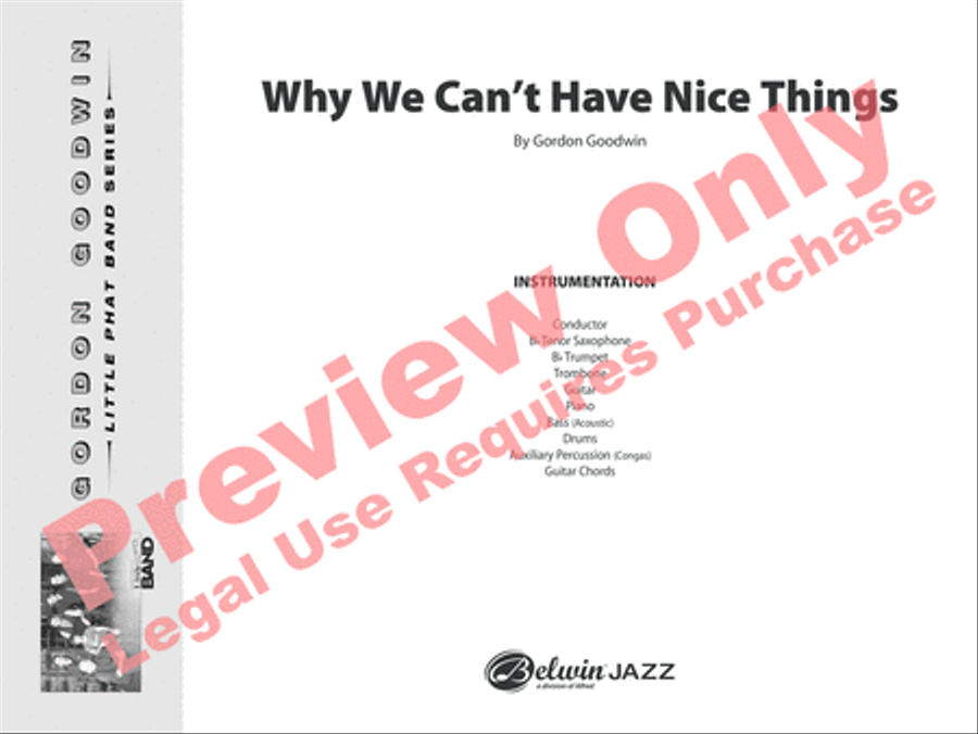 Why We Can't Have Nice Things Jazz Ensemble scores gallery preview page 2