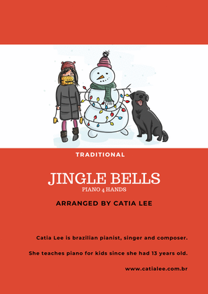 Jingle Bells - Traditional 4 Hands Piano.