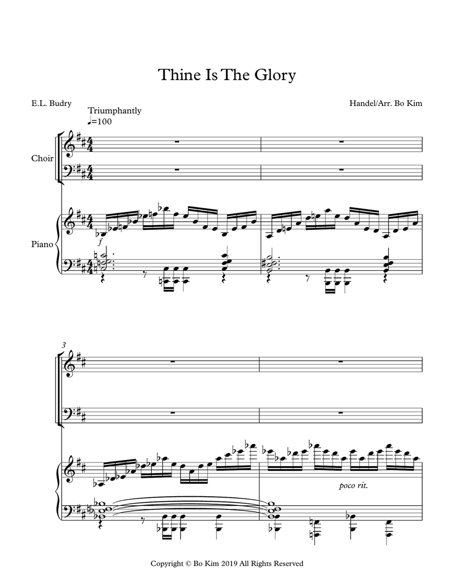 Thine Is The Glory Thine Is The Glory 4-Part scores gallery preview page 2