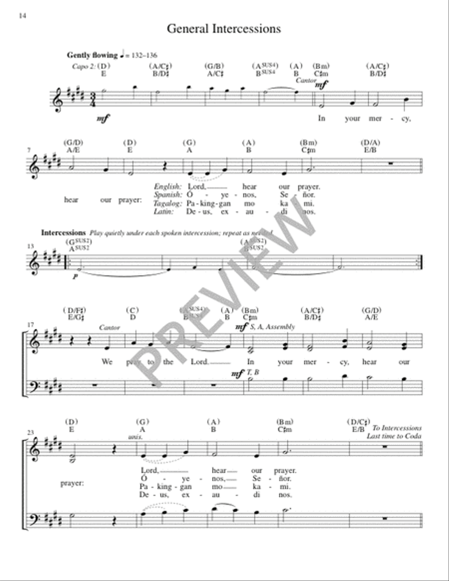 Mass from Age to Age - Guitar edition Guitar scores gallery preview page 15