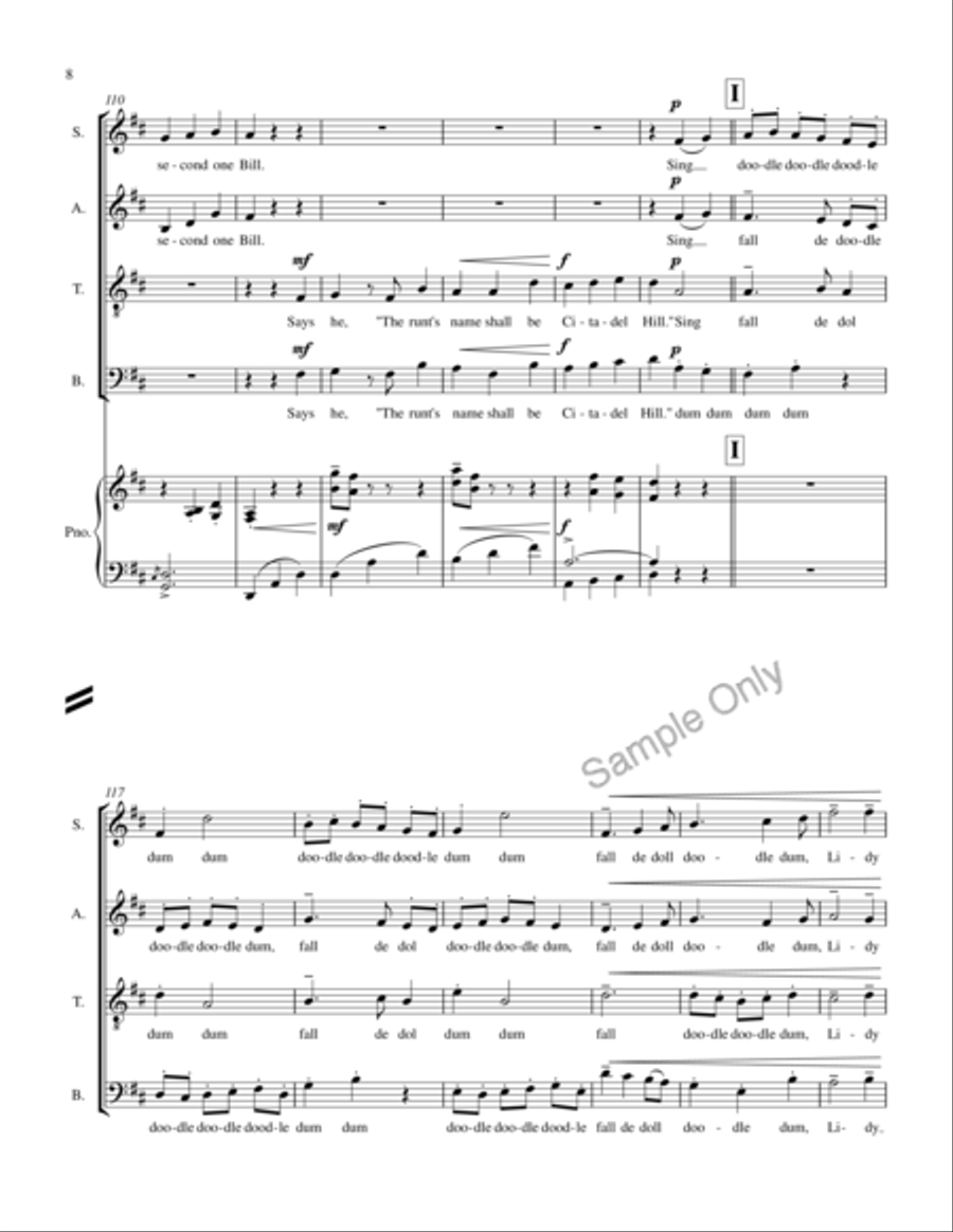 Citadel Hill 4-Part scores gallery preview page 10