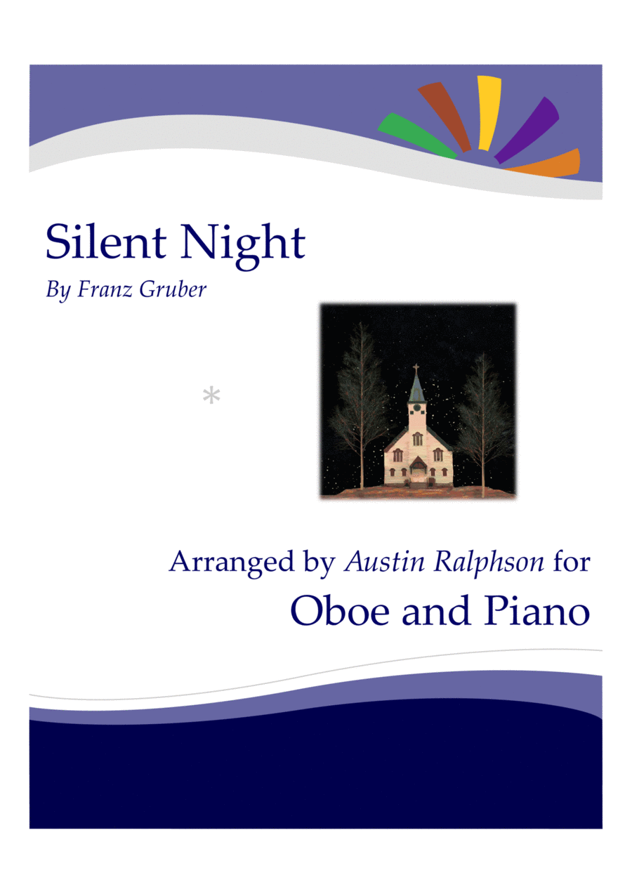 Silent Night for oboe solo - with FREE BACKING TRACK and piano accompaniment to play along Piano scores gallery preview page 1