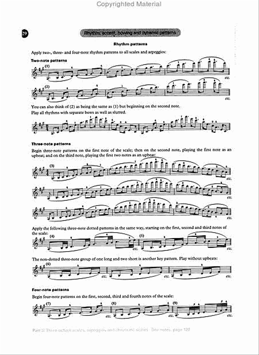 Scales -- Scales and Scale Studies for the Violin Violin Solo scores gallery preview page 4