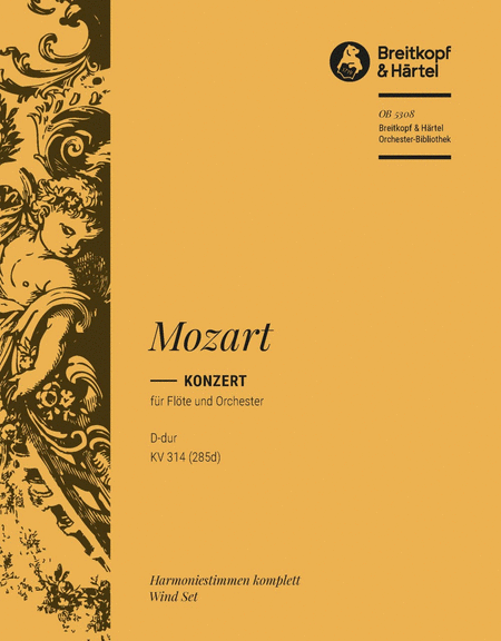 Flute Concerto [No. 2] in D major K. 314 (285d) by Wolfgang Amadeus Mozart Orchestra - Sheet Music