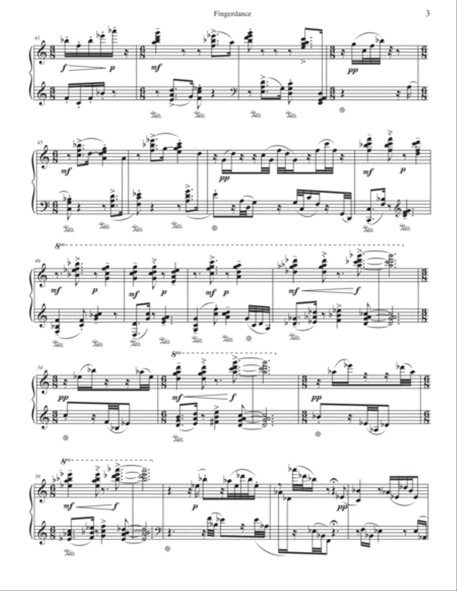 Fingerdance for piano solo Piano Solo scores gallery preview page 5