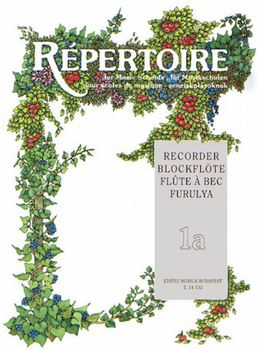 Repertoire for the Recorder – Volume 1A Recorder scores gallery preview page 1