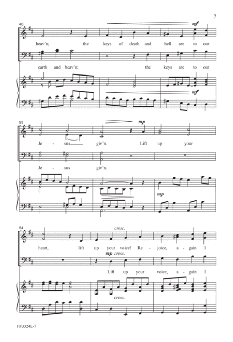 Rejoice, the Lord Is King! 4-Part scores gallery preview page 7