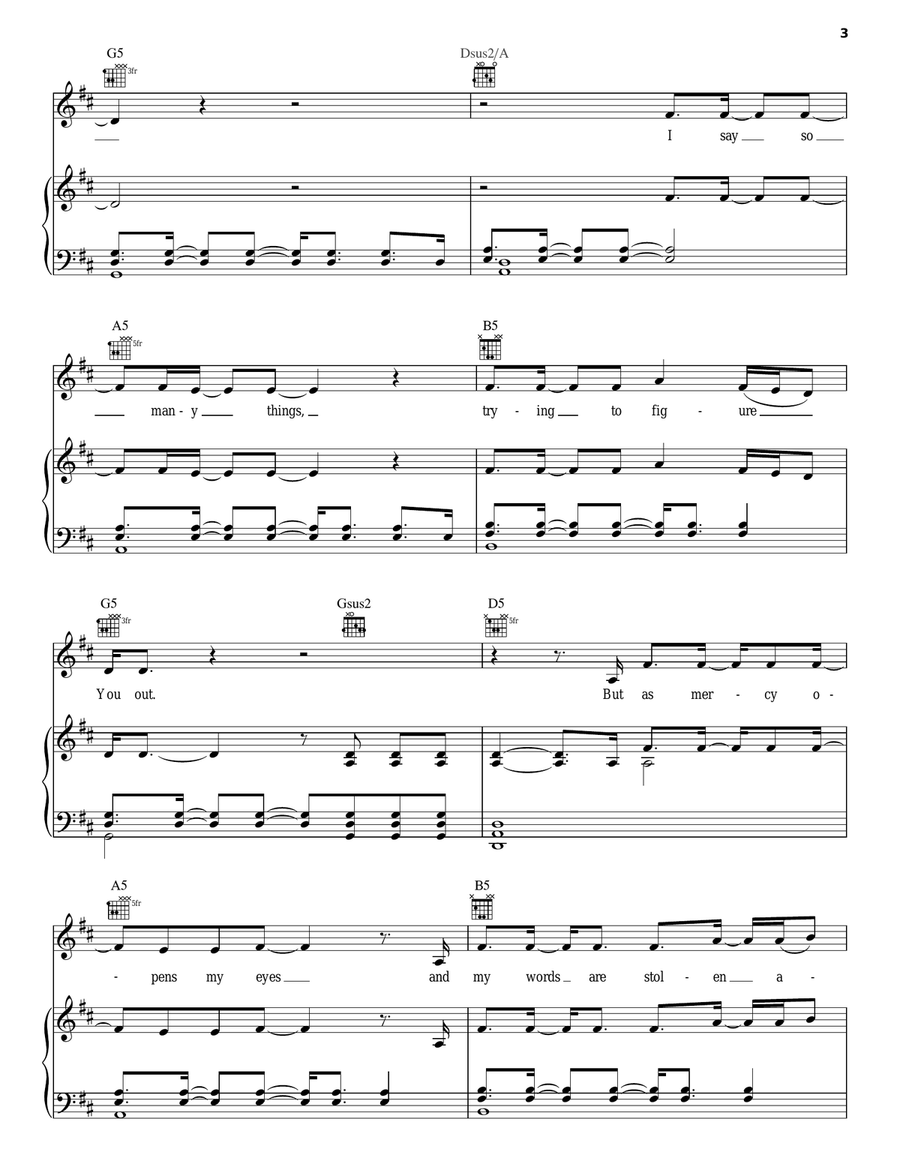 Speechless Guitar scores gallery preview page 3