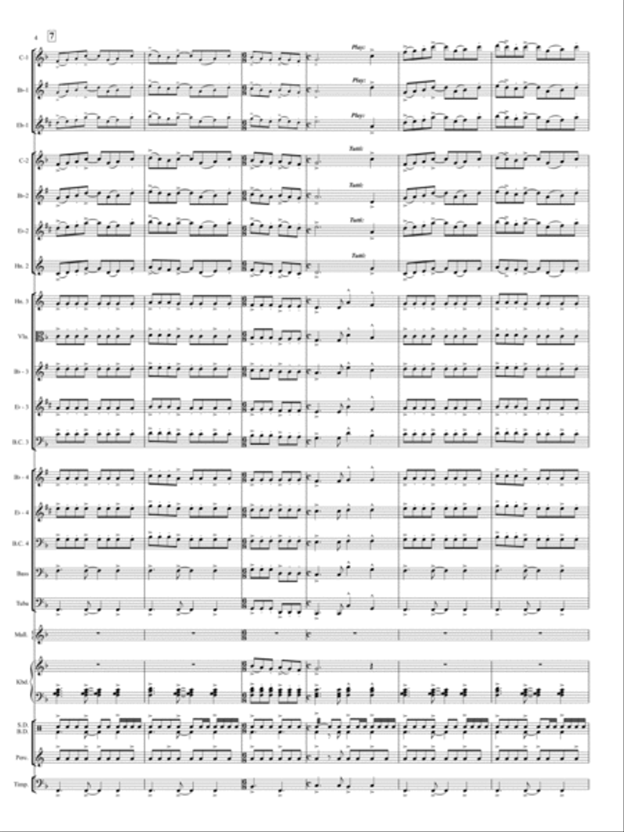 Brandon Bay Concert Band scores gallery preview page 3