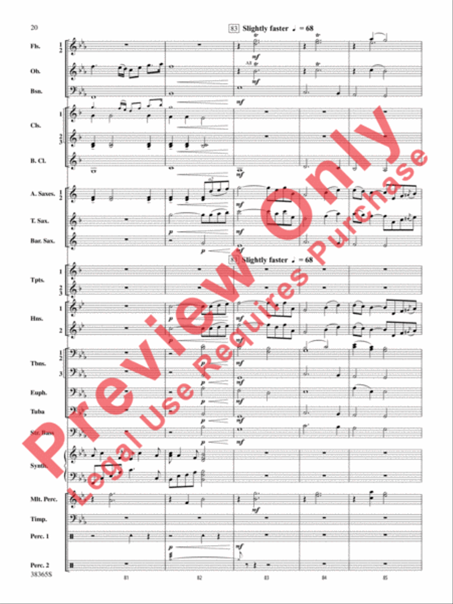 Crossroads to the Future Concert Band scores gallery preview page 21