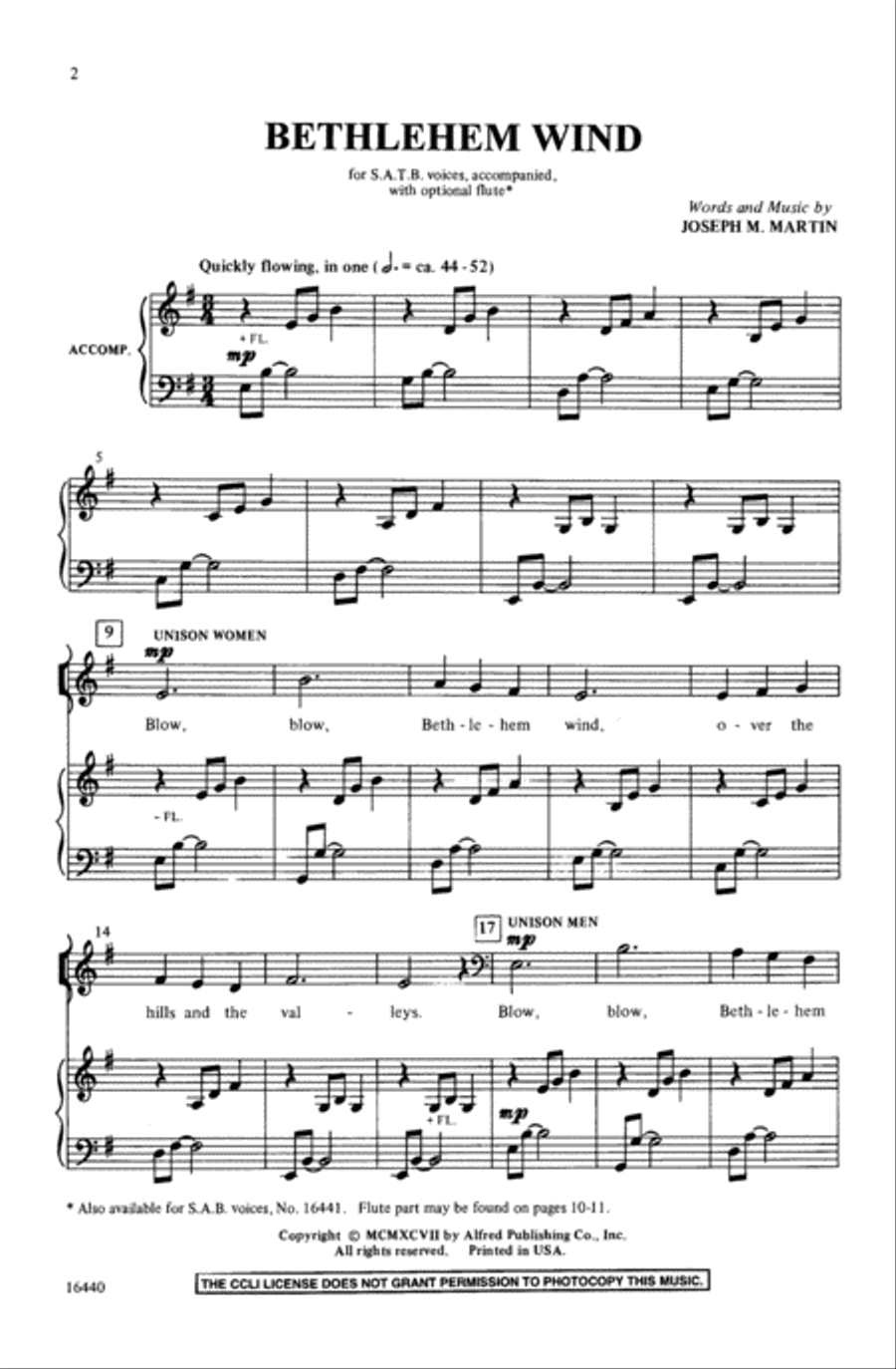 Bethlehem Wind Bethlehem Wind 4-Part scores gallery preview page 2