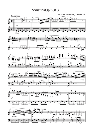 Sonatina in C major, Op 36 No 3