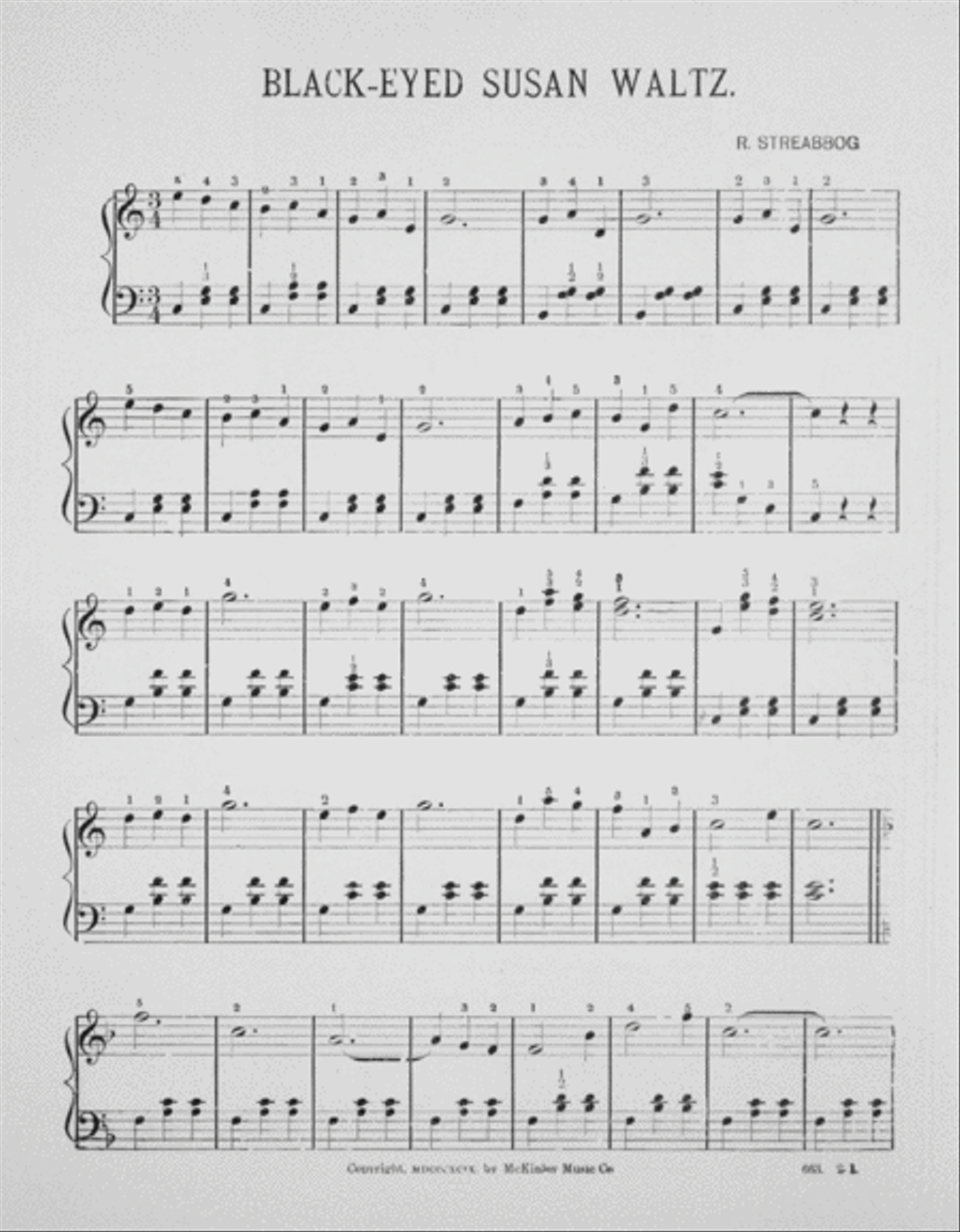 Black-Eyed Susan Waltz Piano Solo scores gallery preview page 2